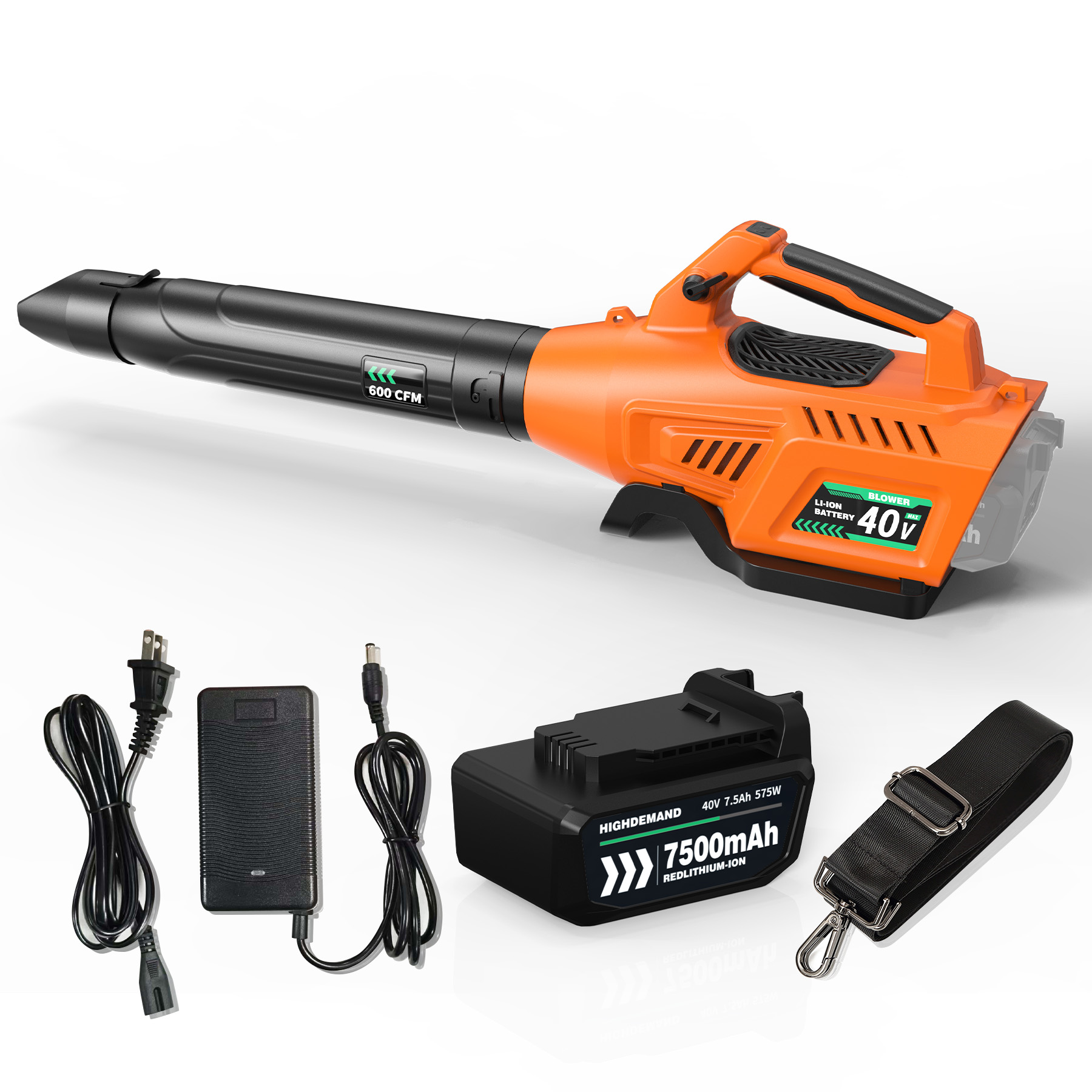 Leaf Blower Cordless - Fast Shipping 40V Industrial Professional 5.0Ah