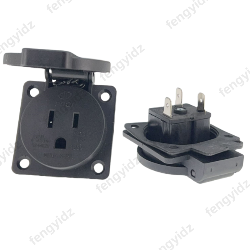 Black 125V 15A 20A IP44 CE Ame - Outdoor Power Receptacle recensione e prezzo