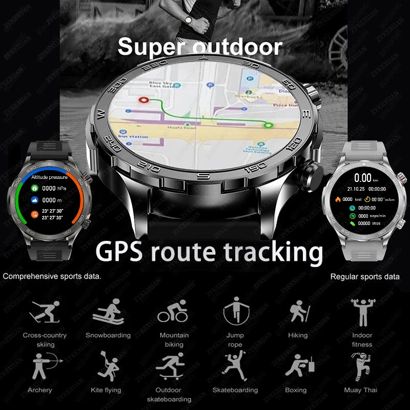 New GPS Track Smart Watch Men  - Outdoor Power Meter Box recensione e prezzo