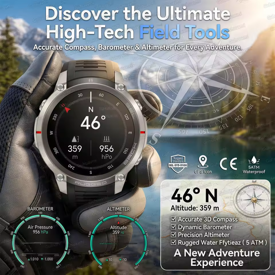 NEW Rugged Military GPS Offlin - Outdoor Power Meter Box recensione e prezzo