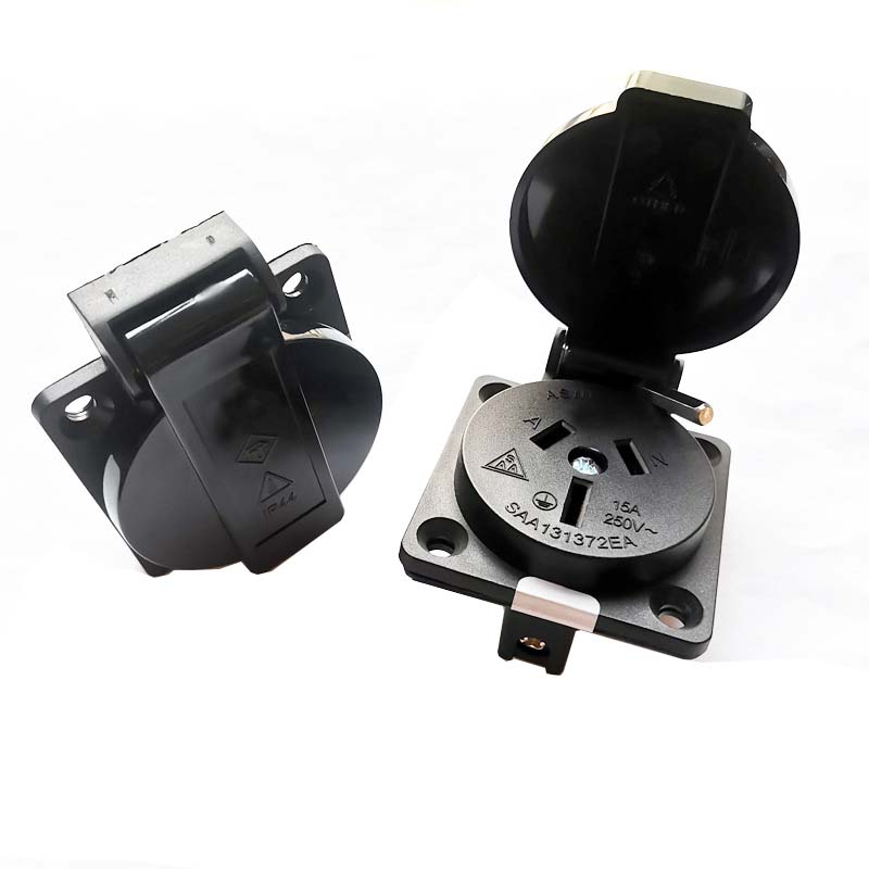 2PCS Black 10A 15A Australia O - Outdoor Power Receptacle recensione e prezzo