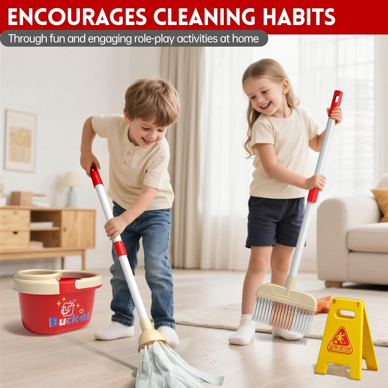 Kids Cleaning Toy Set Housekee - Outdoor Power Broom recensione e prezzo