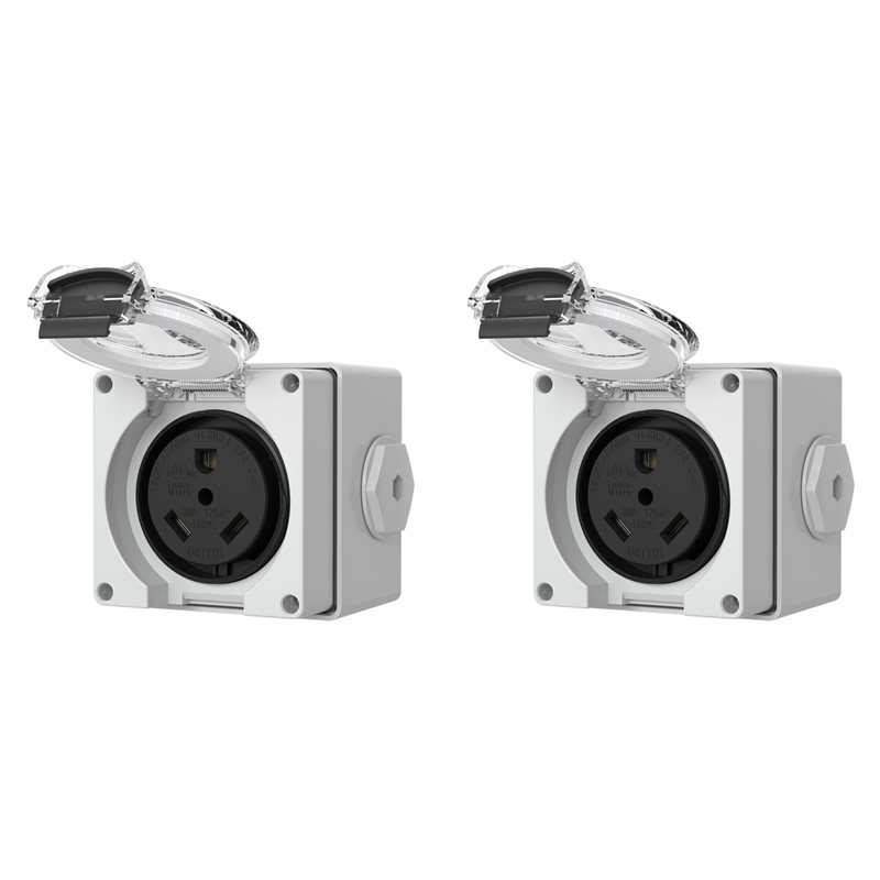 2X 30Amp Power Outlet Box,125V - Outdoor Power Receptacle recensione e prezzo