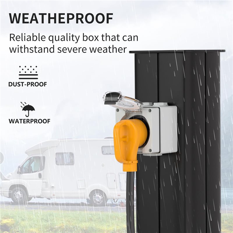 2X 30Amp Power Outlet Box,125V - Outdoor Power Receptacle recensione e prezzo