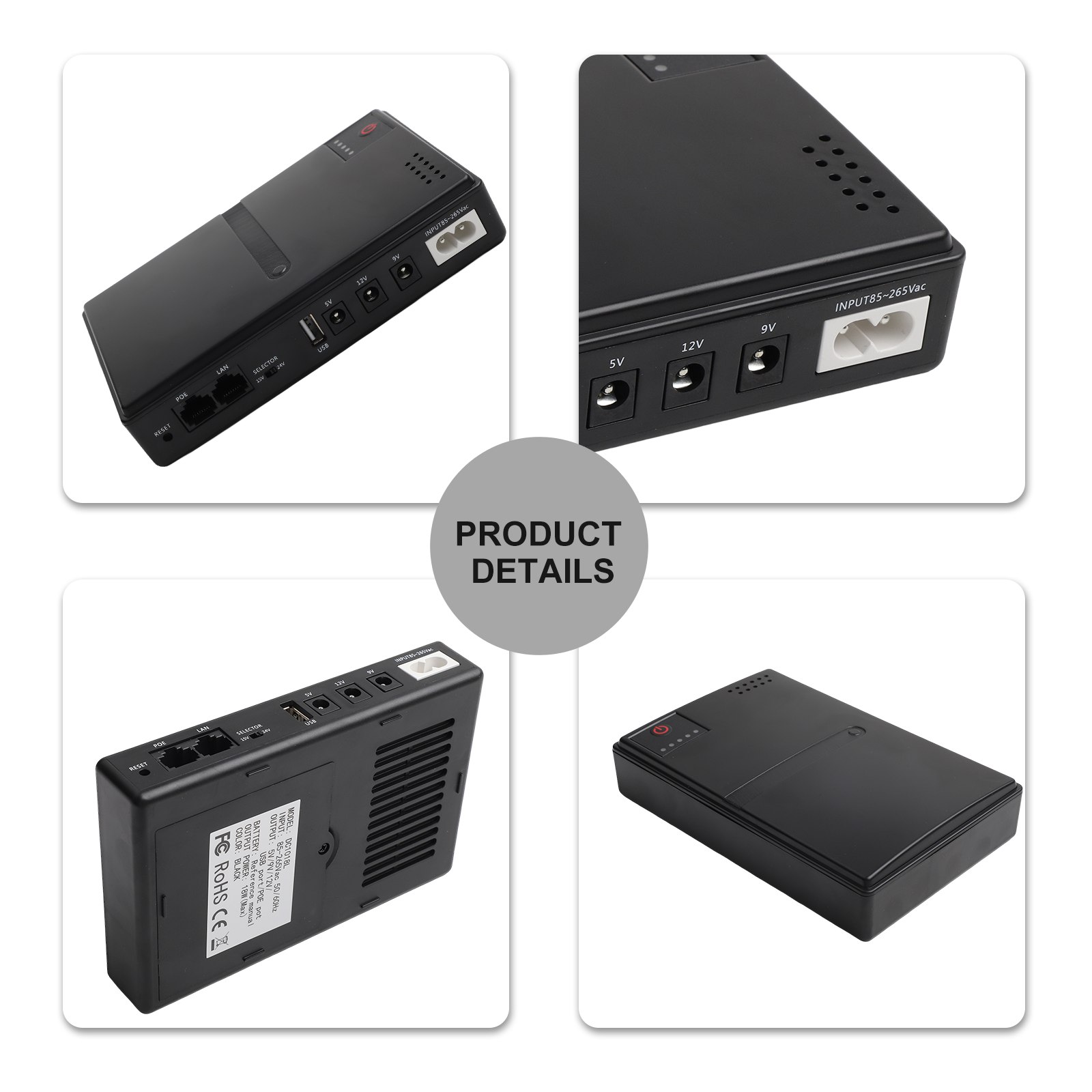 1018L 5V 9V 12V Backup DC UPS  - Ups Power Supply Outdoor recensione e prezzo
