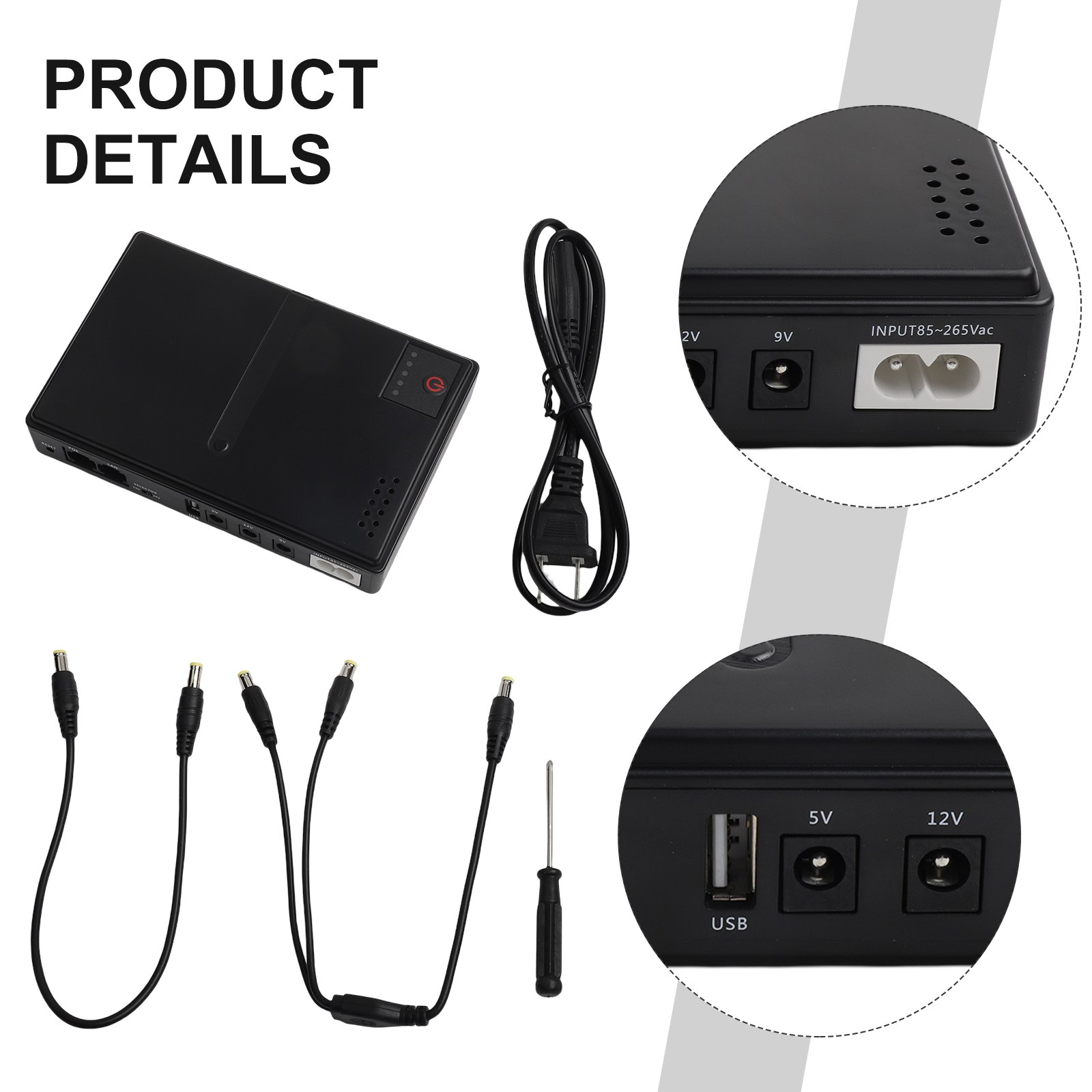1018L 5V 9V 12V Backup DC UPS  - Ups Power Supply Outdoor recensione e prezzo