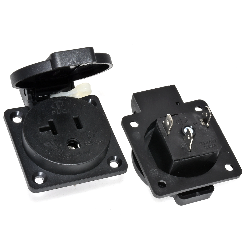 Black 125V 15A 20A IP44 CE Ame - Outdoor Power Receptacle recensione e prezzo