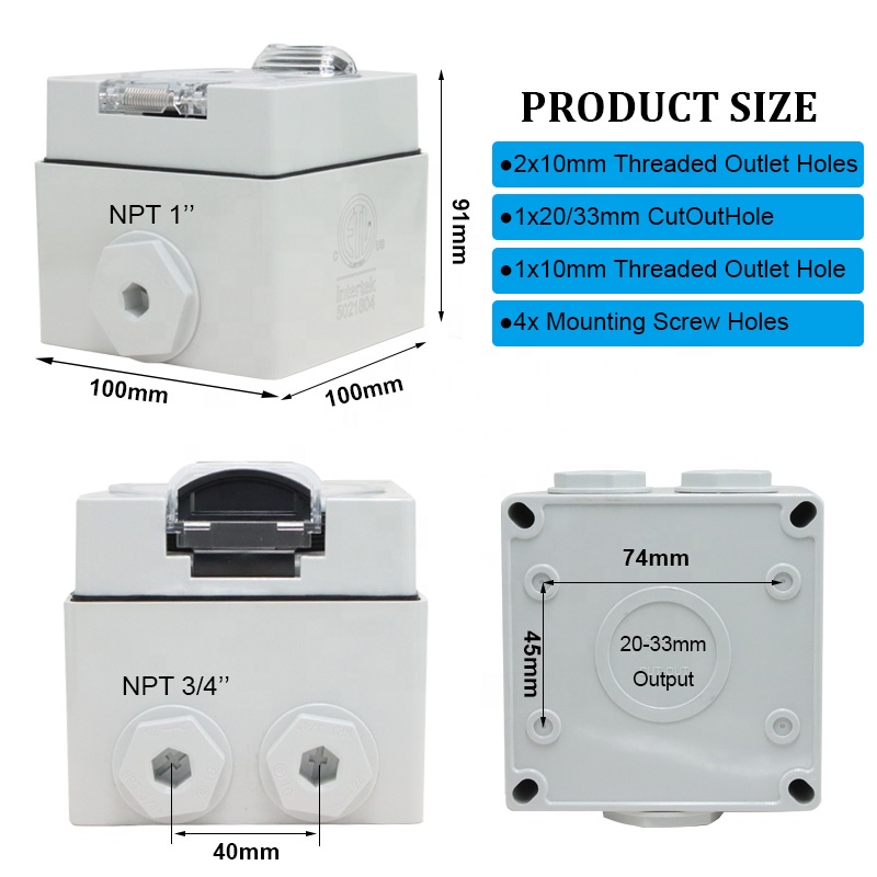 30Amp Power Outlet Box NEMA 14 - Outdoor Power Receptacle recensione e prezzo