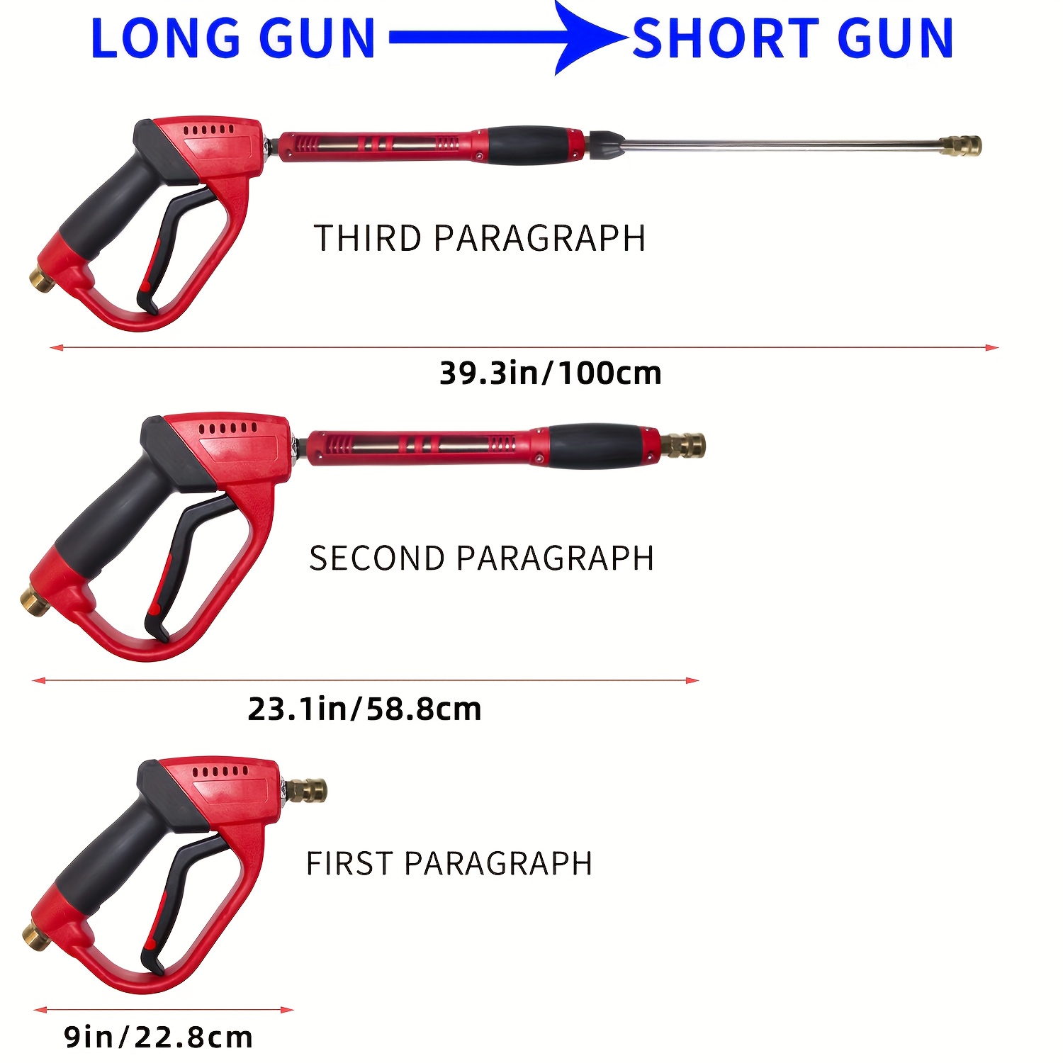 Pressure Washer Gun, Red High  - Power Washer Gun Replacement recensione e prezzo