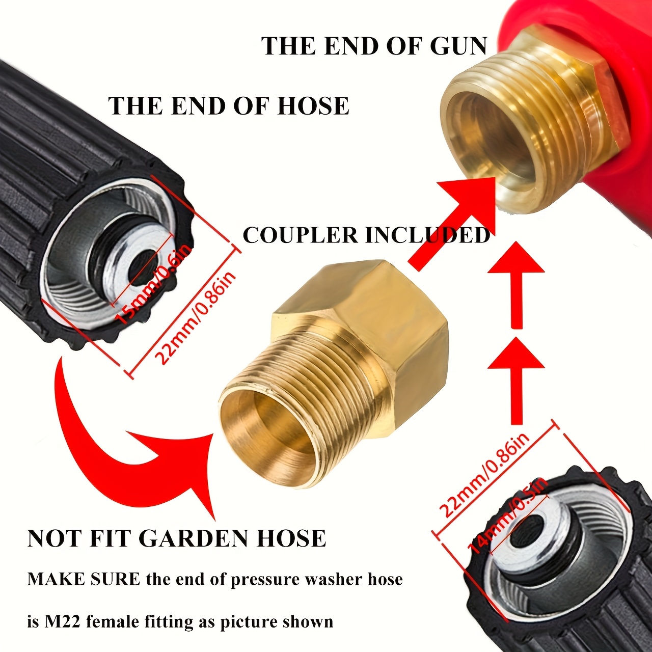 Pressure Washer Gun, Red High  - Power Washer Gun Replacement recensione e prezzo