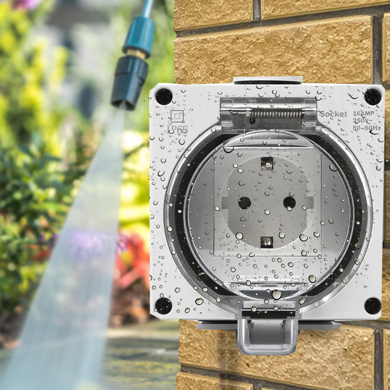 IP66 waterproof power receptac - Outdoor Power Receptacle recensione e prezzo
