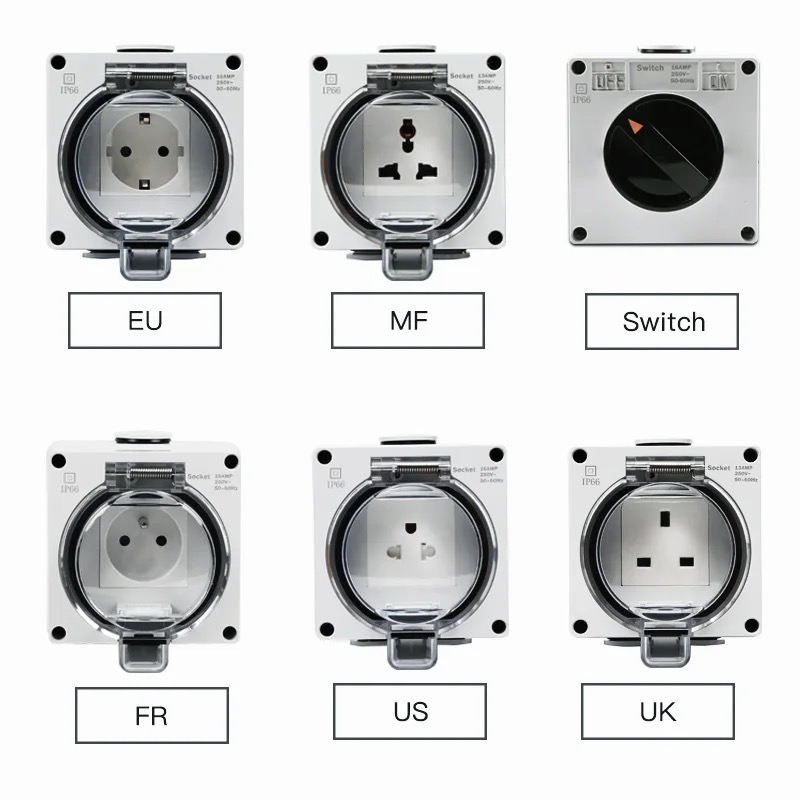 IP66 waterproof power receptac - Outdoor Power Receptacle recensione e prezzo