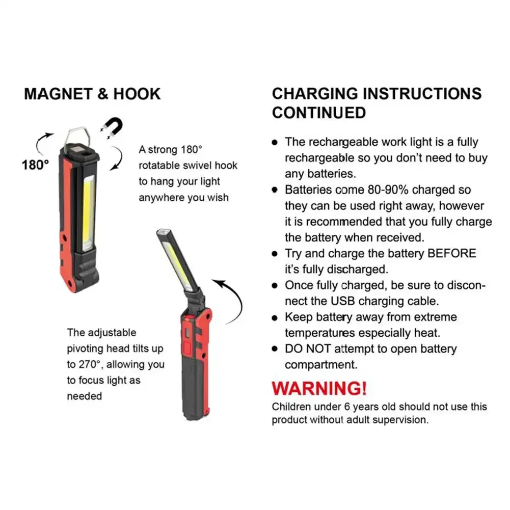 Dimmable COB LED Work Light US - Outdoor Power Bank recensione e prezzo