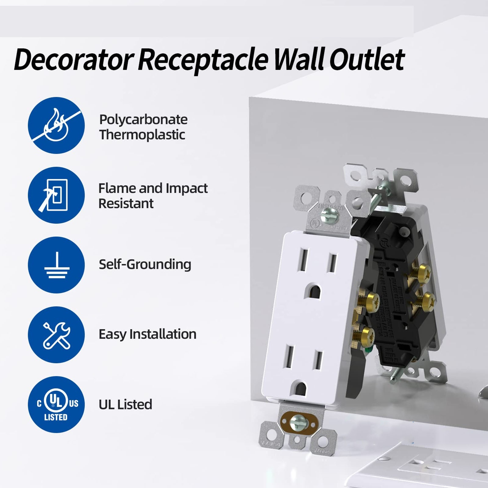 Weatherproof Outlet with Cover - Outdoor Power Receptacle recensione e prezzo