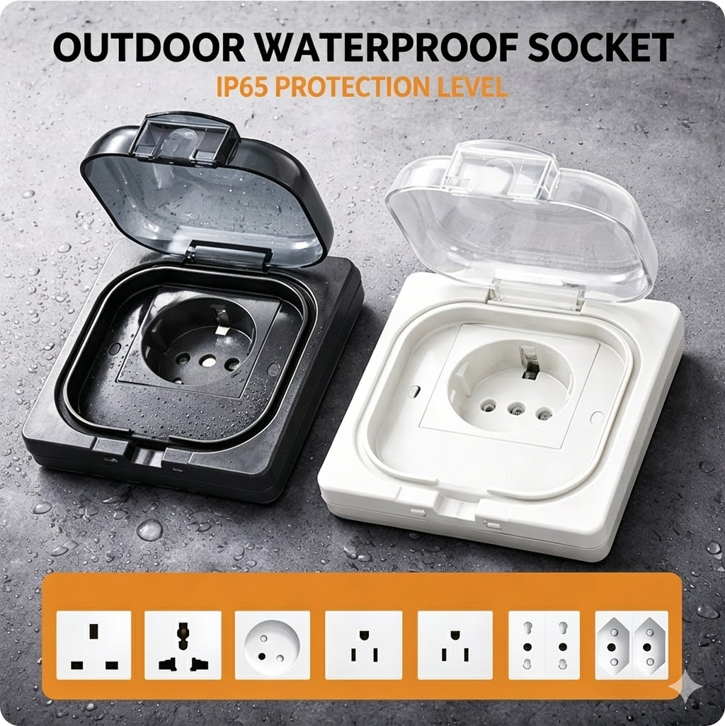 IP65 Waterproof Outdoor Socket - Outdoor Power Receptacle recensione e prezzo