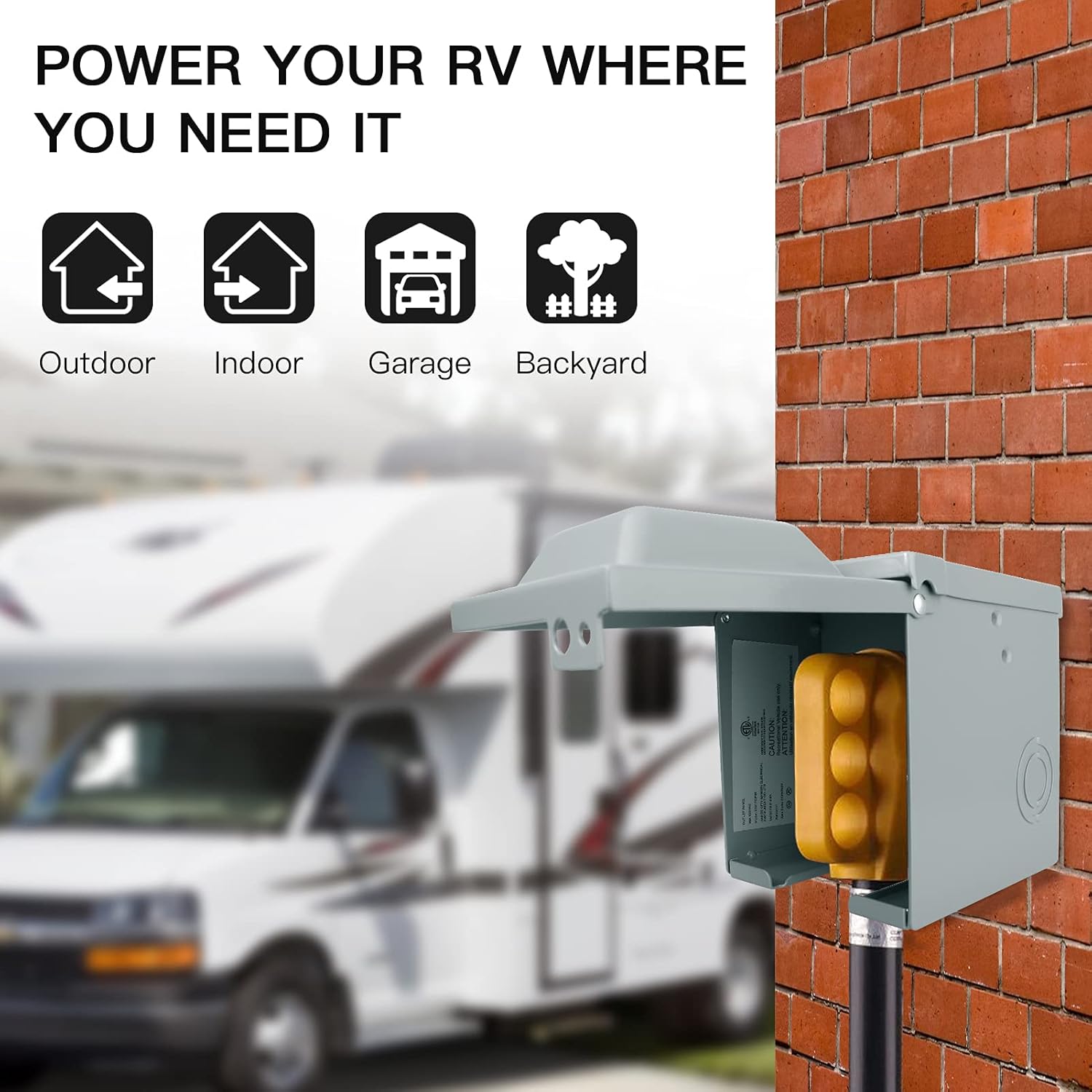 30/50 Amp 125/250 Volt RV Powe - Outdoor Power Receptacle recensione e prezzo
