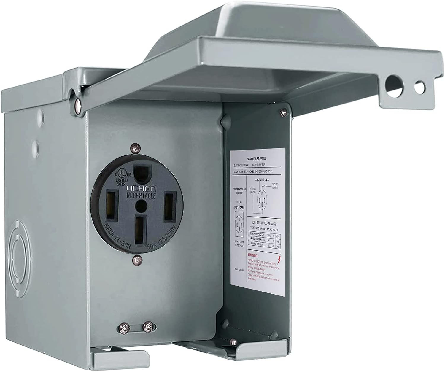 30/50 Amp 125/250 Volt RV Powe - Outdoor Power Receptacle recensione e prezzo