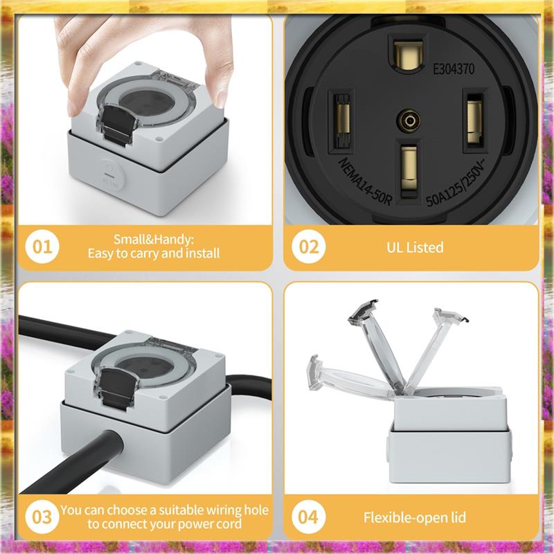AA46 HOT-50Amp Outdoor Power O - Outdoor Power Receptacle recensione e prezzo