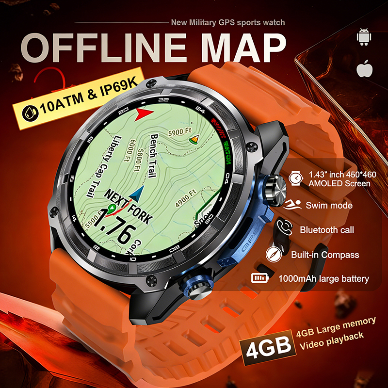 2026 Military GPS Smartwatch O - Outdoor Power Meter Box recensione e prezzo