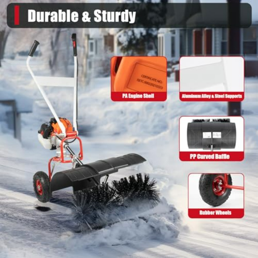 52CC Walk Behind Power Sweeper - Outdoor Power Broom recensione e prezzo