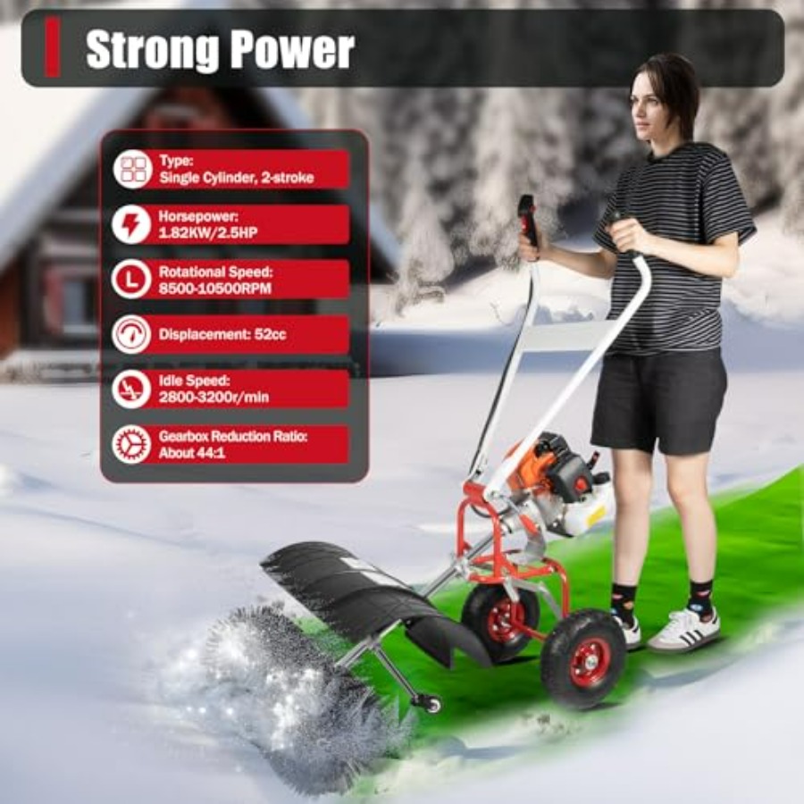 52CC Walk Behind Power Sweeper - Outdoor Power Broom recensione e prezzo